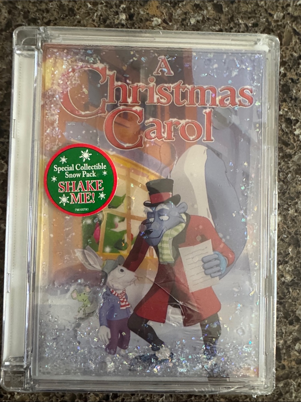 NEW 2004 - A Christmas Carol Animated DVD with Snow Pack
